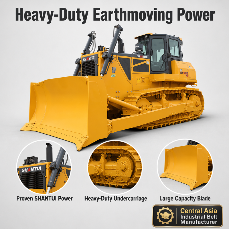 SD34 Heavy Crawler Bulldozer, Weichai WP13 Engine, China Stage IV, Dual Power Intelligent Control Dozer