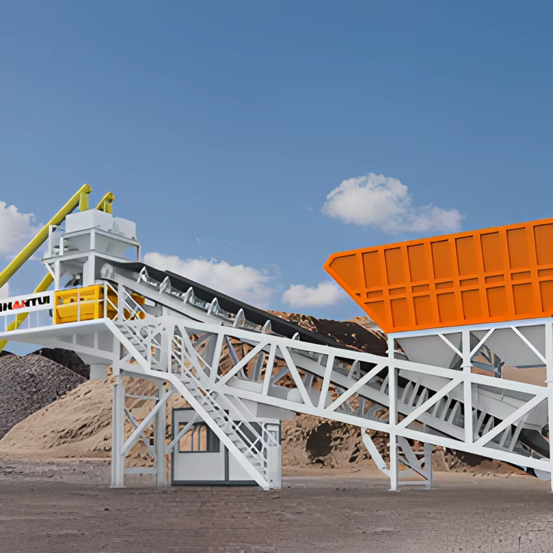 HZS050-3Y 50m³/h Concrete Batching Plant JS1000 Mixer Modular Concrete Mixing Plant for Construction