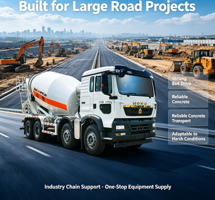 8cbm C610 Concrete Mixer Truck with MAN T5G Cab Weichai Engine 8x4 for Construction