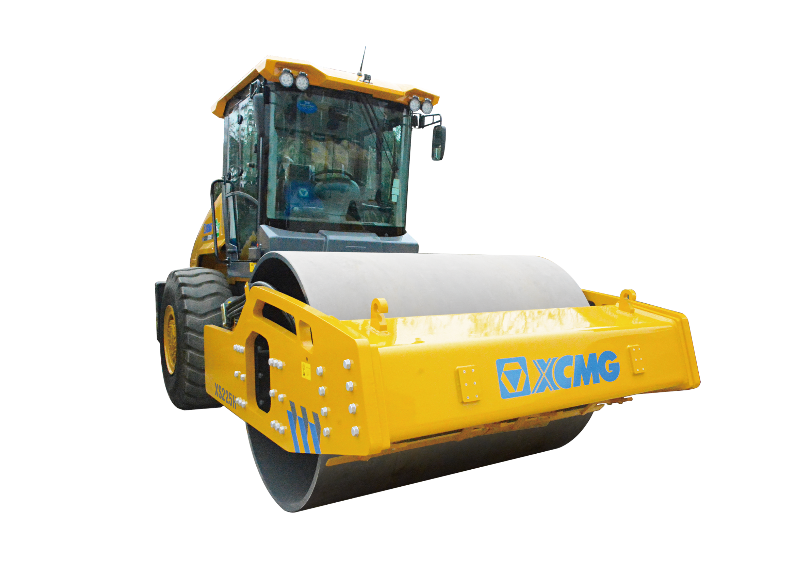 XS225H 22 Ton Single Drum Vibratory Road Roller | Shangchai Engine Soil Compactor for Highway Construction