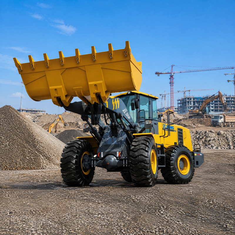 XCMG ZL50GN 5 Ton Front End Wheel Loader 3.2m³ Bucket Construction Heavy Duty Loader