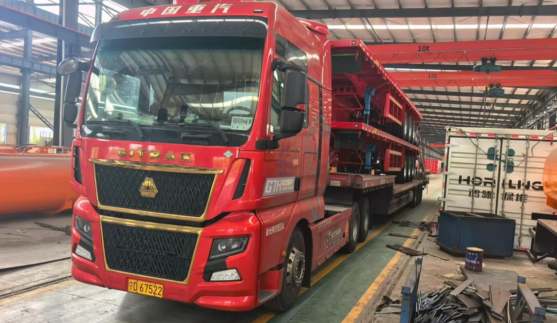Factory Custom 12.5-Meter 3-Axle Straight Beam Flatbed Semi-Trailer Heavy-Duty Container Cargo Transport Trailer for Sale